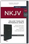 NKJV Thinline Deluxe Reference Bible, Comfort Print, Leathersoft Black